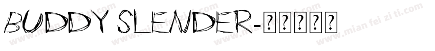 Buddy Slender字体转换